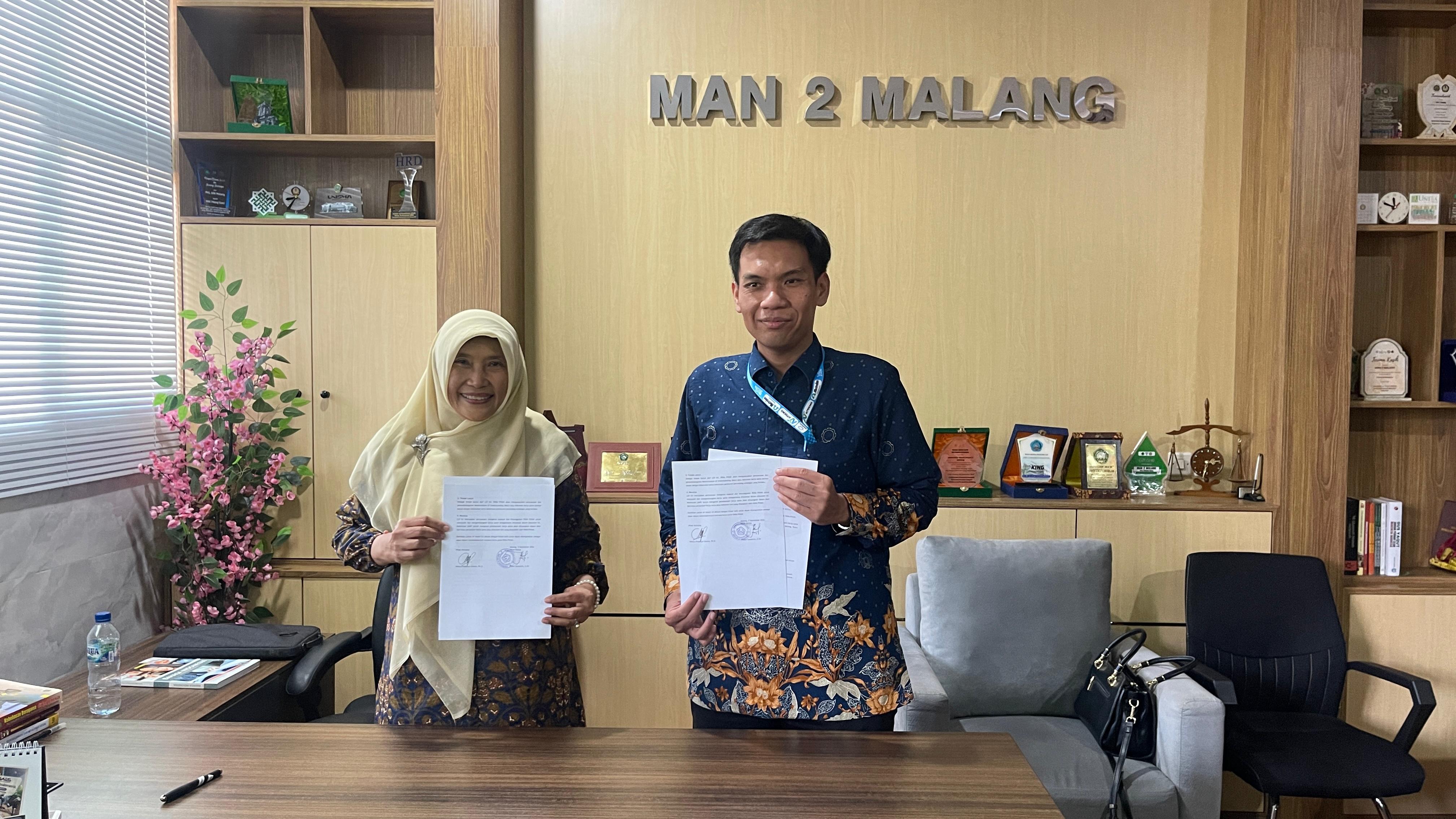 Perkuat Mutu Pendidikan dan Sains, MAN 2 Malang Gandeng ITS Lewat Penandatanganan Letter of Intent